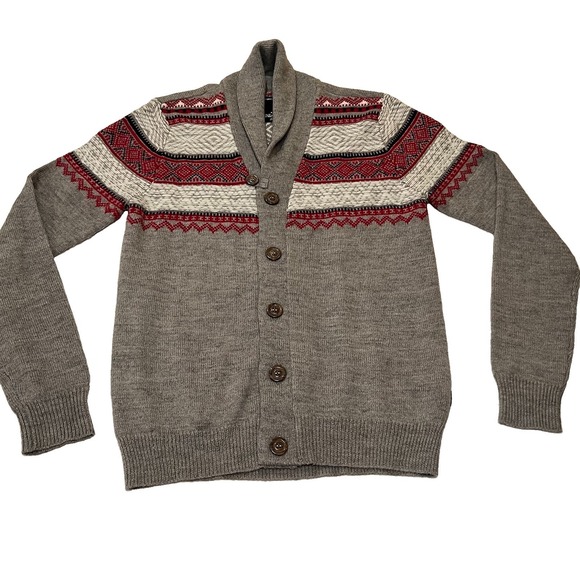 i jeans by Buffalo Other - Jeans By Buffalo Southwestern Academia Cardigan Shawl Collar Knit Sweater S Men